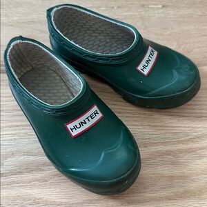 Hunter green rain clogs little kids toddler size 10